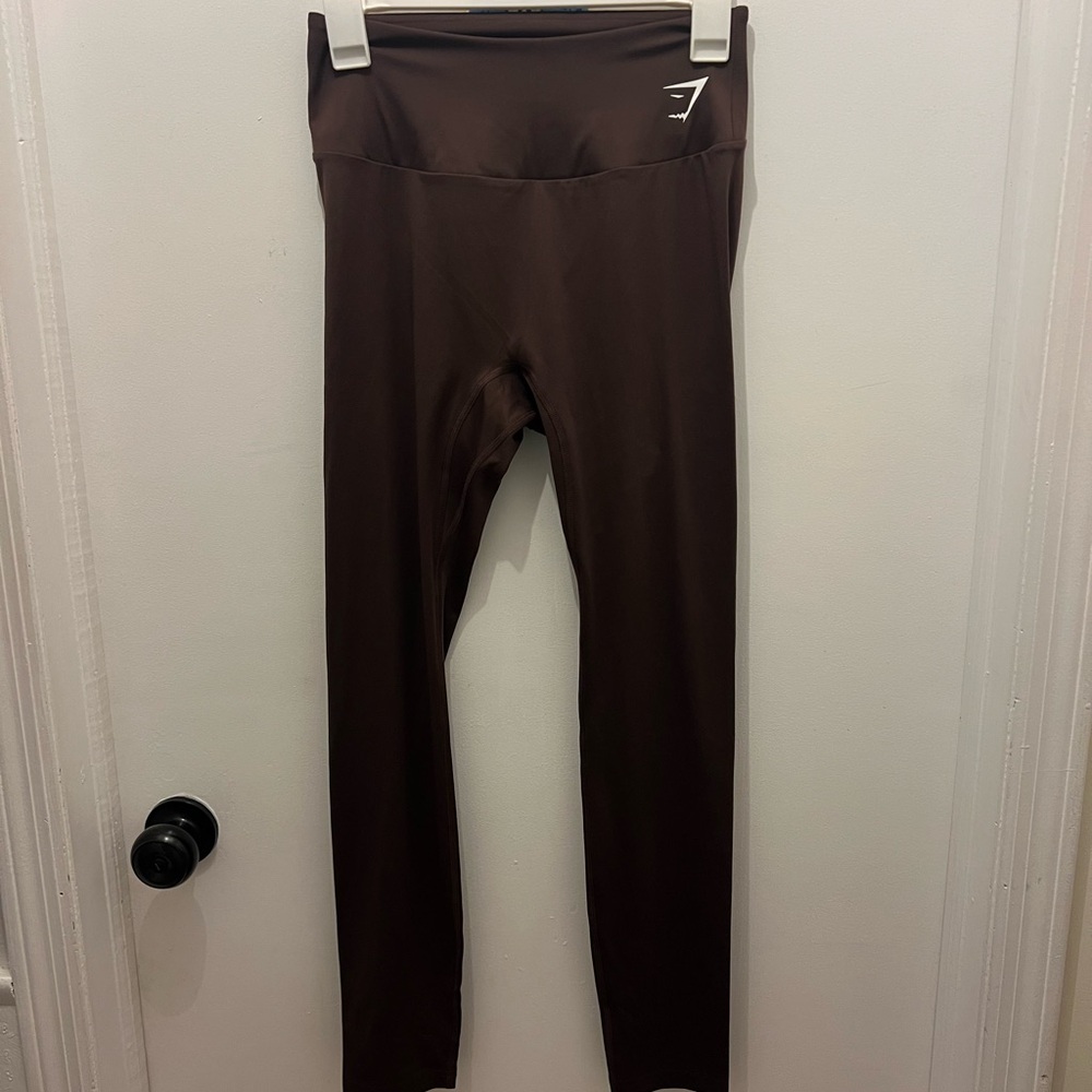 Brown and Black Gymshark Leggings